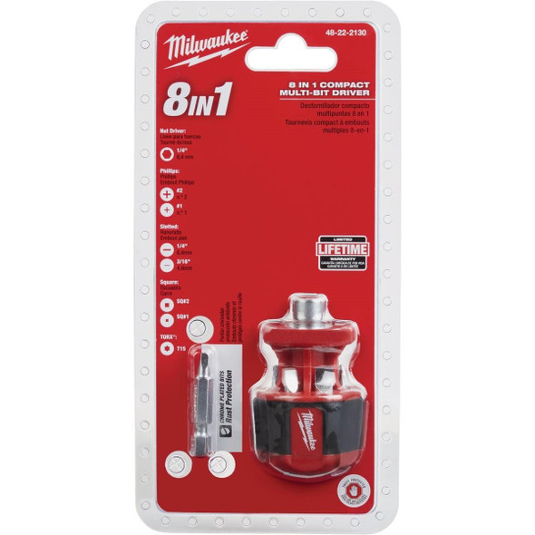 48-22-2910 Milwaukee 8-in-1 Compact Multi-Bit Screwdriver
