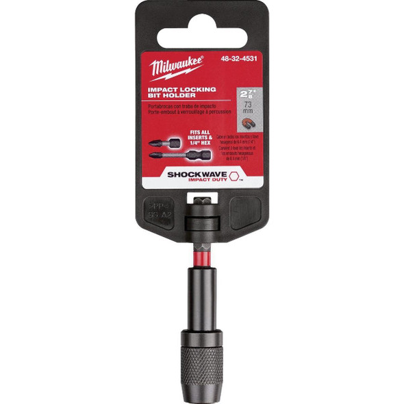 48-32-4531 Milwaukee SHOCKWAVE 2-7/8 In. Magnetic Impact Locking Bit Holder