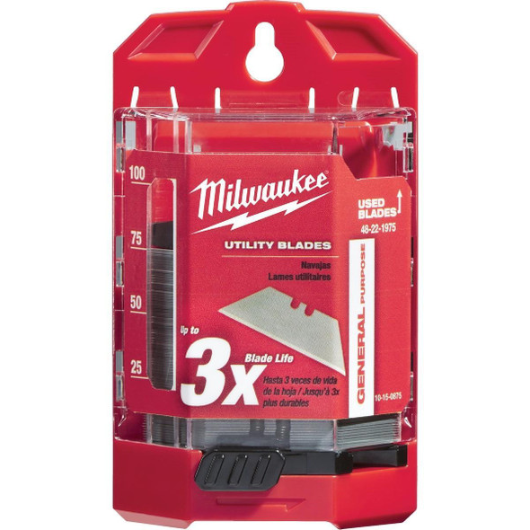 48-22-1975 Milwaukee General Purpose 2-Point 2-3/8 In. Utility Knife Blade (75-Pack)