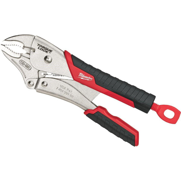 48-22-3410 Milwaukee Torque Lock 10 In. Curved Jaw Overmold Grip Locking Pliers