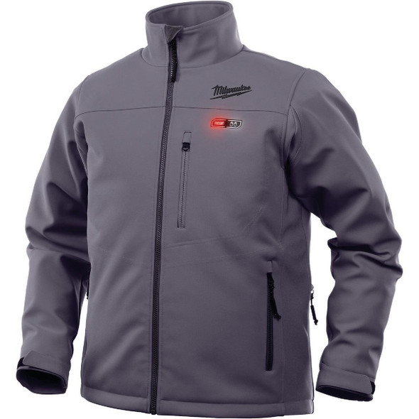 204G-212X Milwaukee M12 ToughShell 2XL Gray Cordless Heated Jacket Kit