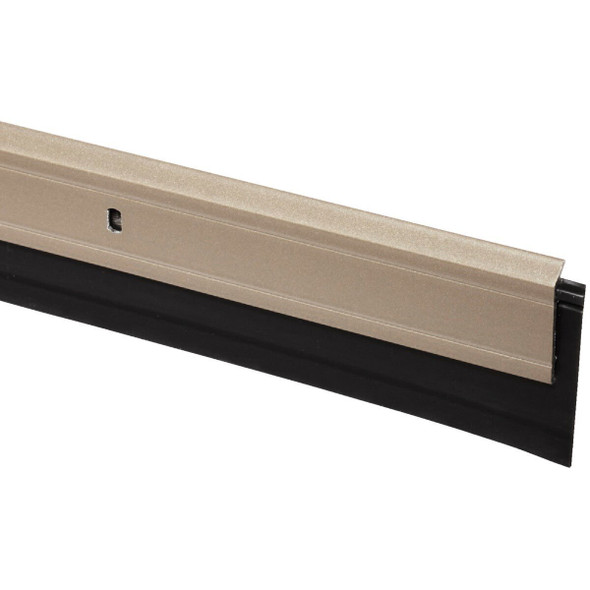 48996 M-D 2 In. W. x 36 In. L. Satin Nickel Heavy-Duty Aluminum And Vinyl Door Sweep