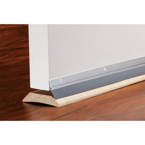 05090 M-D 1-1/4 In. x 36 In. Silver Aluminum & Vinyl Door Sweep