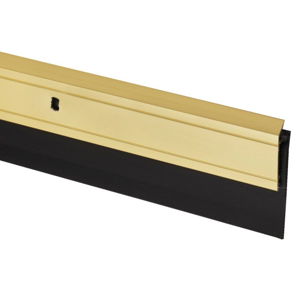 05744 M-D 2 In. W. x 36 In. L. Brite Gold Heavy-Duty Aluminum And Vinyl Door Sweep