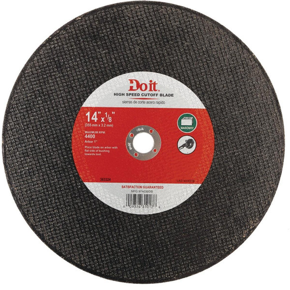 974030DB Type 1 14 In. x 1/8 In. x 1 In. Masonry Cut-Off Wheel