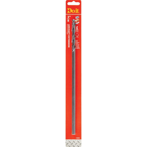363231DB 3/8 In. x 12 In. Black Oxide Extended Length Drill Bit