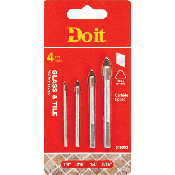456831DB Glass & Tile Bit Set (4-Piece)