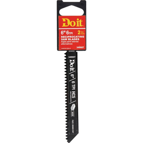 822501DB 6 In. 6 TPI Drywall and Plaster Reciprocating Saw Blade (2-Pack)