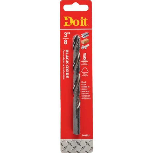 325141DB 3/8 In. Black Oxide Drill Bit