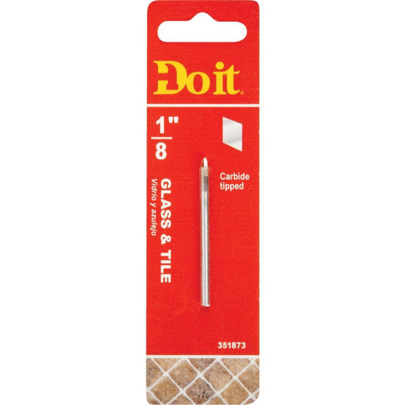 263011DB 1/8 In. x 2-1/4 In. Carbide Glass & Tile Drill Bit