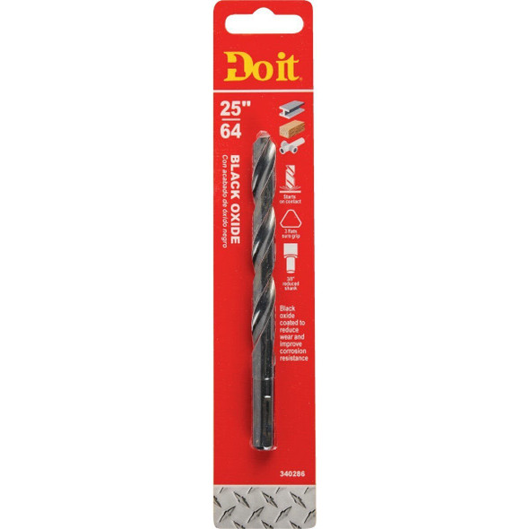 325221DB 25/64 In. Black Oxide Drill Bit