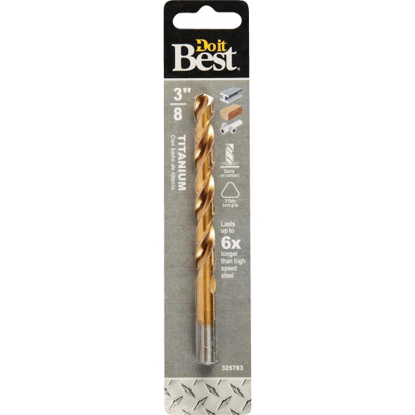 220391DB 3/8 In. Titanium Drill Bit