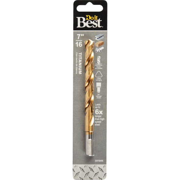 220711DB 7/16 In. Titanium Drill Bit