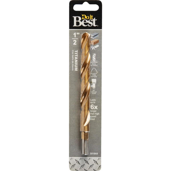 221361DB 1/2 In. Titanium Drill Bit