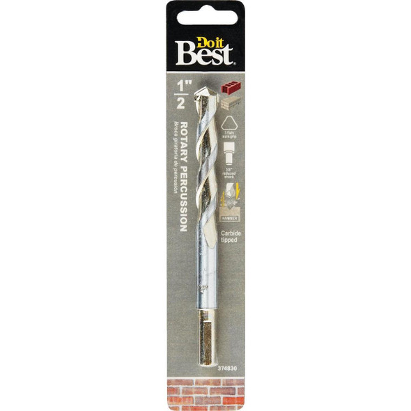 203541DB 1/2 In. x 6 In. Rotary Percussion Masonry Drill Bit