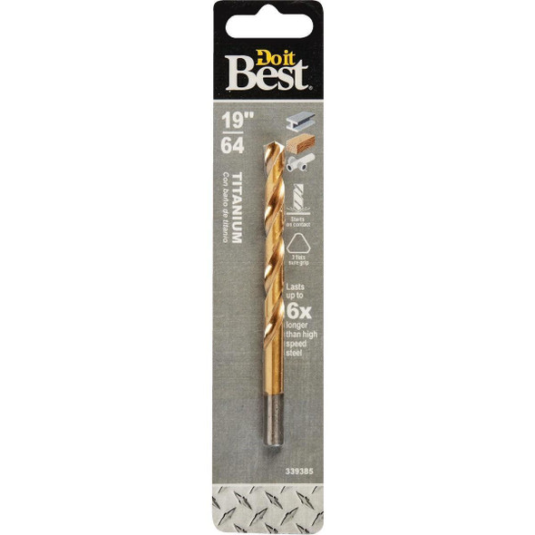 219891DB 19/64 In. Titanium Drill Bit