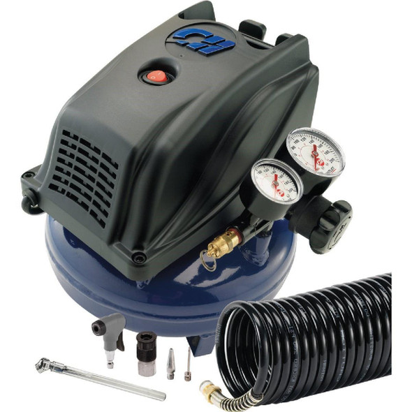 DC010010DI Campbell Hausfeld 1 Gallon Oil-Free Air Compressor with 12-Piece Kit