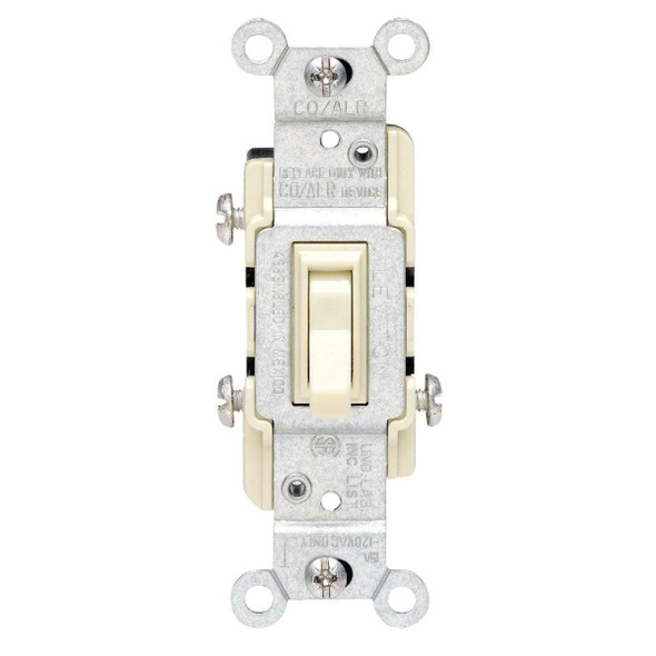 217-2653-2I Leviton Ivory 15A Quiet 3-Way Switch