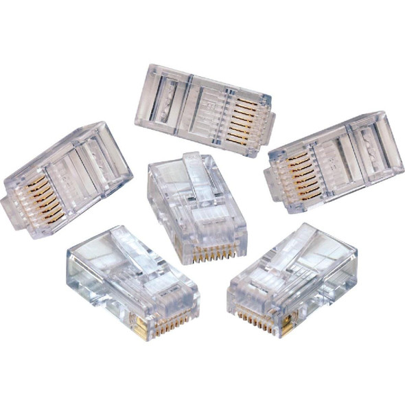 632-47613-EZR Leviton RJ45 CAT-5E Clear Connector (10-Pack)