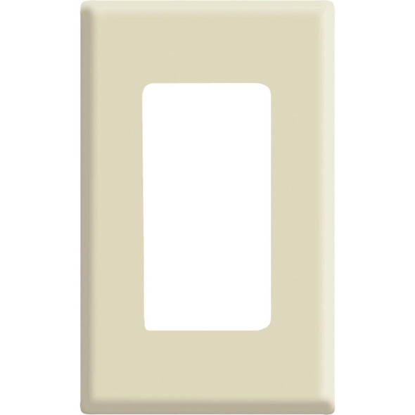 C41-80301-00I Leviton Decora Plus 1-Gang Poly Carbonate Screwless Decorator Wall Plate, Ivory