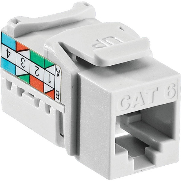 122-61110-RW6 Leviton White 8-Conductor Cat-6 Connector Jack