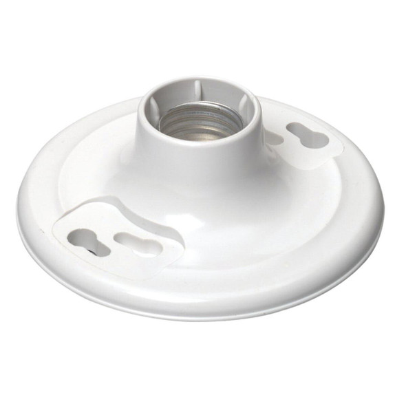 103-08829-CW4 Leviton White Plastic Incandescent Lampholder with 4 Terminal Screws