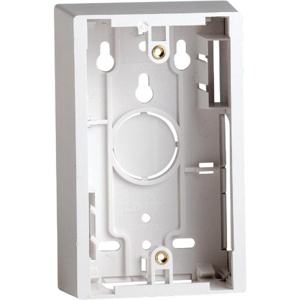 132-42777-1WA Leviton White 1.89 In. Shallow Wiring Box