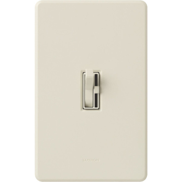 TGCL-153PH-LA Lutron Toggler Incandescent/Halogen/LED/CFL Light Almond Slide Dimmer Switch