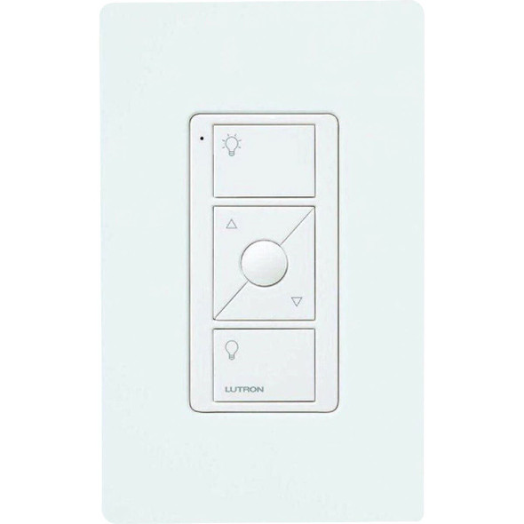PJ2-WALL-WH-L01 Lutron Pico 30 Ft. Range 3V White Dimmer Remote Control