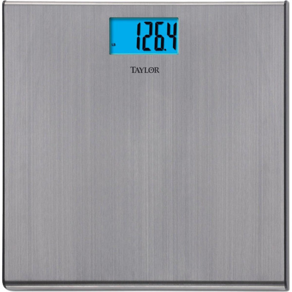 74034102 Taylor Digital 440 Lb. Stainless Steel Bath Scale, Silver