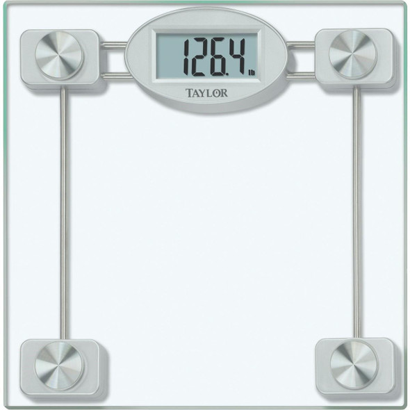 75274192 Taylor Digital 400 Lb. Glass Bath Scale, Clear
