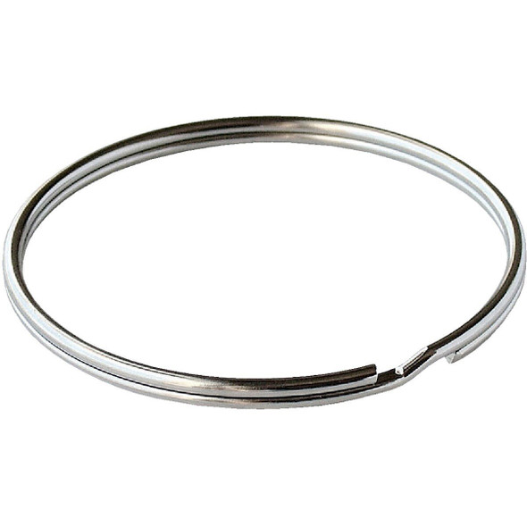 76400 Lucky Line Tempered Steel Nickel-Plated 1 In. Key Ring (100-Pack)
