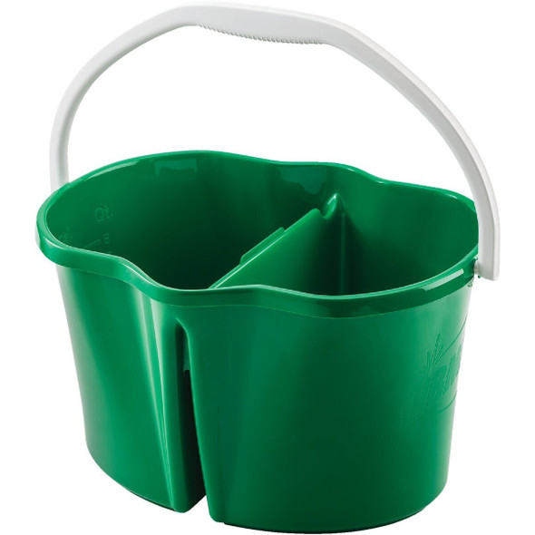 2113 Libman Clean & Rinse 4 Gal. Green Divided Bucket