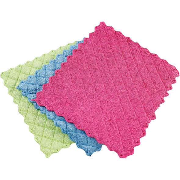 2103 Libman 10 In. x 7 In. Microfiber Sponge Cloth (3-Count)