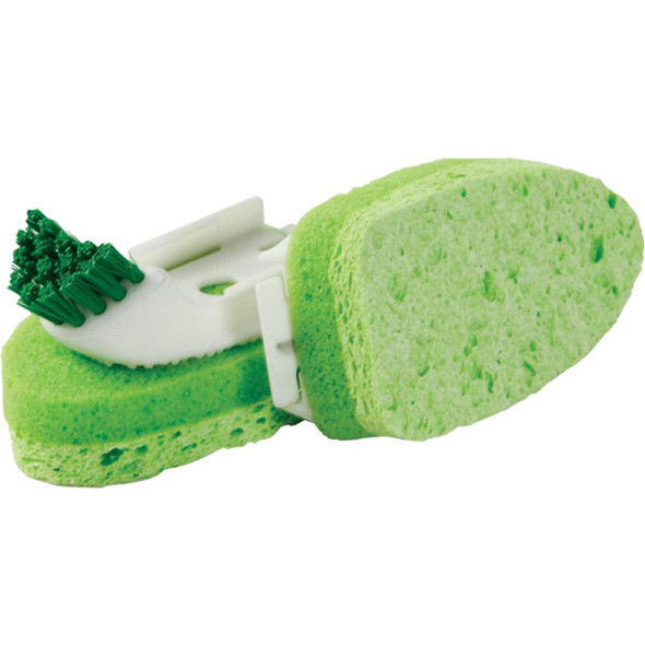 1133 Libman Polypropylene & Recycled PET Soap Dispensing Brush Refill with Scraper(2-Pack)