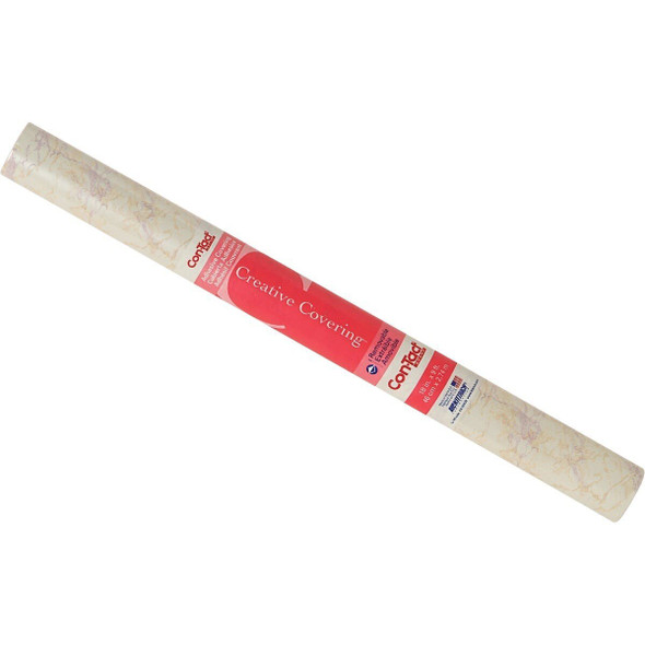 09F-C9823-01 Con-Tact Creative Covering 18 In. x 9 Ft. Beige Marble Self-Adhesive Shelf Liner