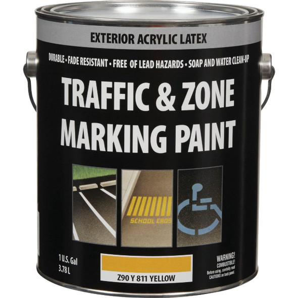 Z90Y00811-16 Traffic & Zone Yellow Latex Gallon Traffic Paint