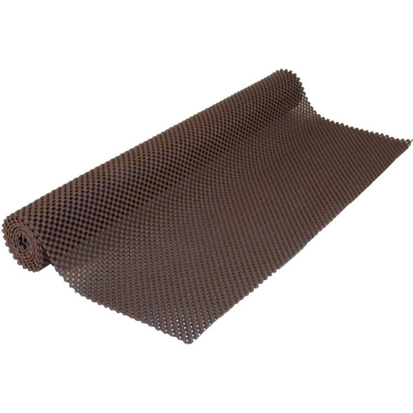 04F-C6L1B-01 Con-Tact 12 In. x 4 Ft. Chocolate Grip Premium Non-Adhesive Shelf Liner