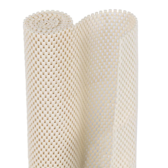 04F-C6L54-01 Con-Tact 12 In. x 4 Ft. Almond Grip Premium Non-Adhesive Shelf Liner
