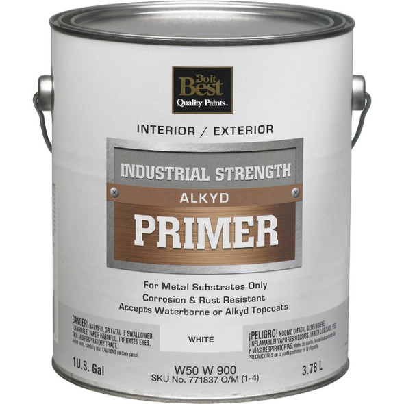 W50W00900-16 Alkyd Industrial Strength Primer, White, 1 Gal.
