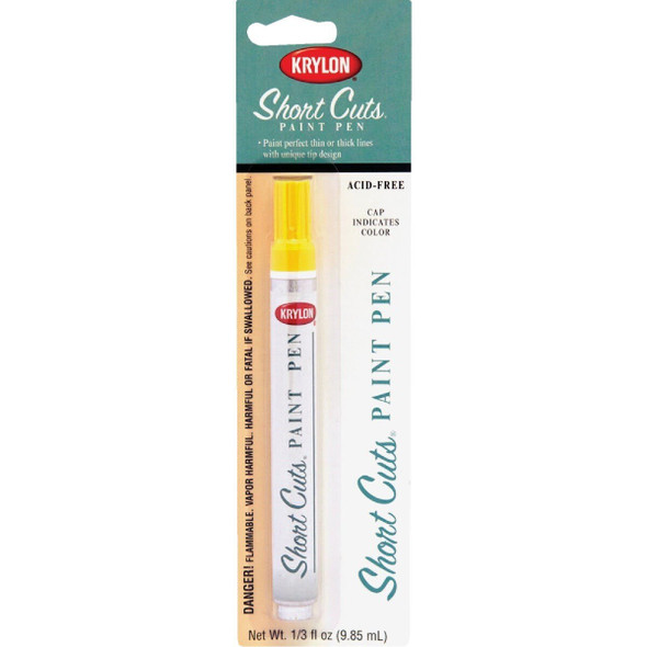 SCP-906 Krylon Short Cuts 1/3 Fl Oz Sun Yellow Gloss Paint Pen