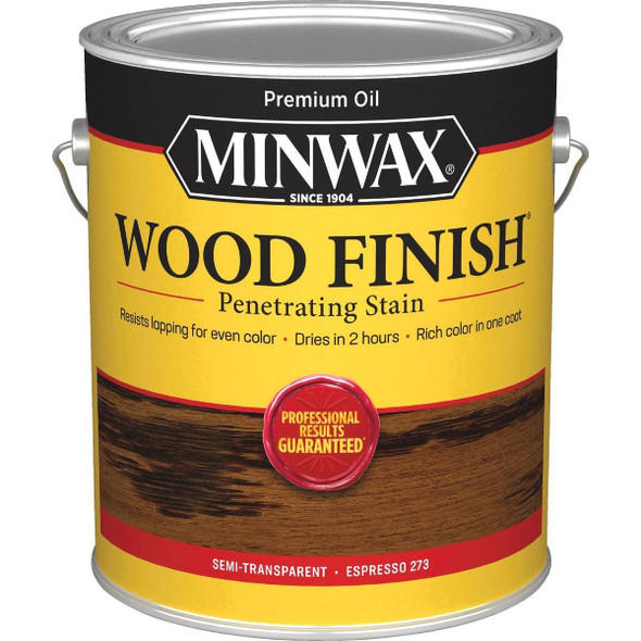 711500000 Minwax Wood Finish Penetrating Stain, Espresso, 1 Gal.