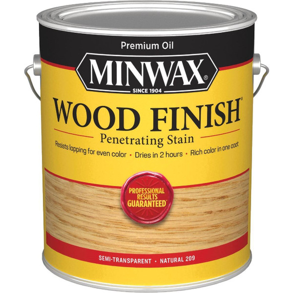 71000000 Minwax Wood Finish Penetrating Stain, Natural, 1 Gal.