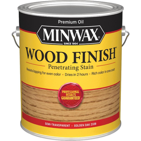 71001000 Minwax Wood Finish Penetrating Stain, Golden Oak, 1 Gal.