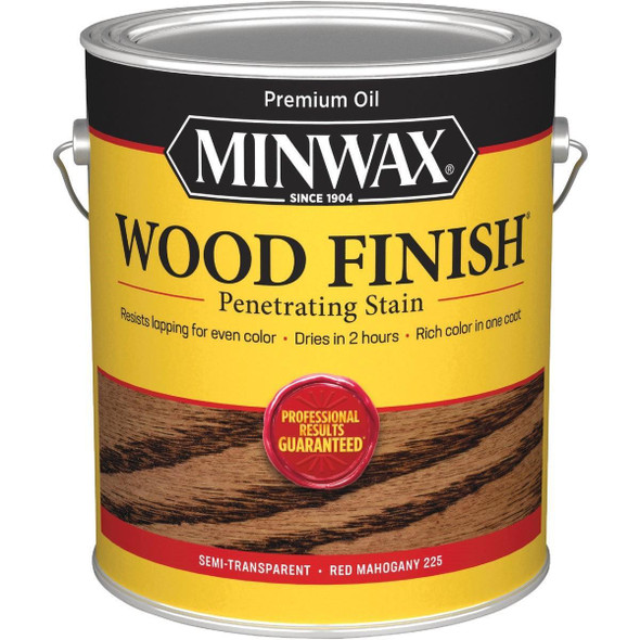 71007000 Minwax Wood Finish Penetrating Stain, Red Mahogany, 1 Gal.