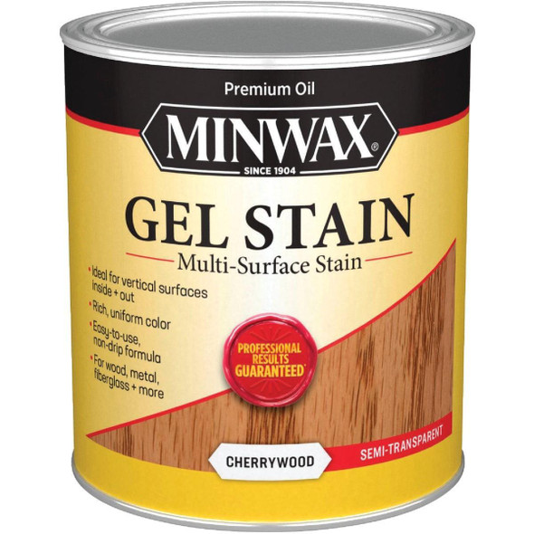 66070000 Minwax Gel Stain, Cherrywood, 1 Qt.