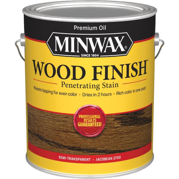 71014000 Minwax Wood Finish Penetrating Stain, Jacobean, 1 Gal.