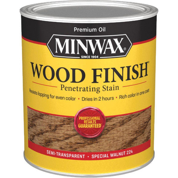 70006444 Minwax Wood Finish Penetrating Stain, Special Walnut, 1 Qt.