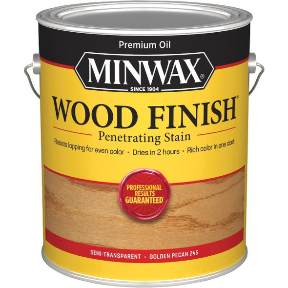 71041000 Minwax Wood Finish Penetrating Stain, Golden Pecan, 1 Gal.