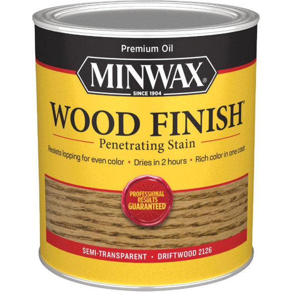 70011444 Minwax Wood Finish Penetrating Stain, Driftwood, 1 Qt.